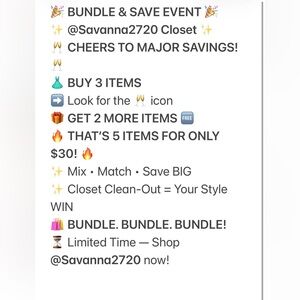 🛍️Bundle and Save Event 🛍️